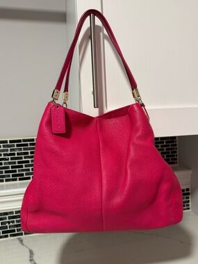 Coach pebbled phoebe shoulder bag